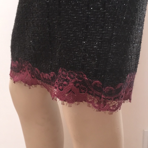 Host pick!🥰Like New❤️Talbot Runhof “Roxie” Tweed/Lace Dress 4 - Picture 6 of 8